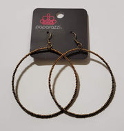 Basically Beaded - Brass Earrings